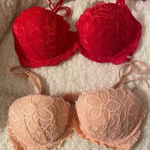 Sold.     Victoria secret pink bras